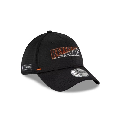 Cincinnati Bengals Gorra | New Era NFL Official Summer Sideline 39thirty Stretch Fit Cap Mexico - Negros
